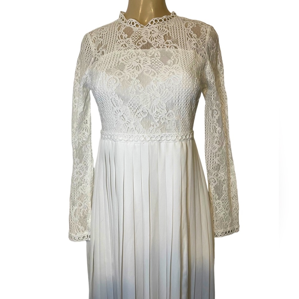 White bridal style dress
